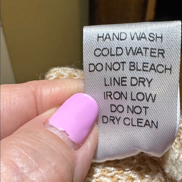 BiBi Fuzzy Textured Relaxed Cozy Cardigan in Cream, Pink, Grey -NWOT-Sz XL - Picture 9 of 9